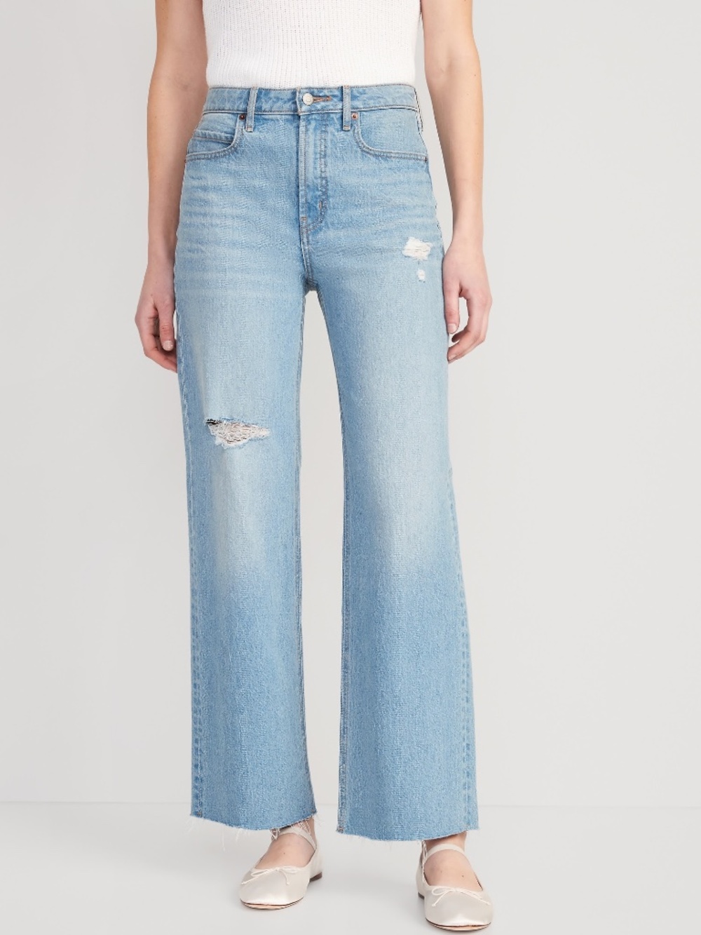 Old Navy Sky-Hi Wide Leg Jeans Size 12 Tall